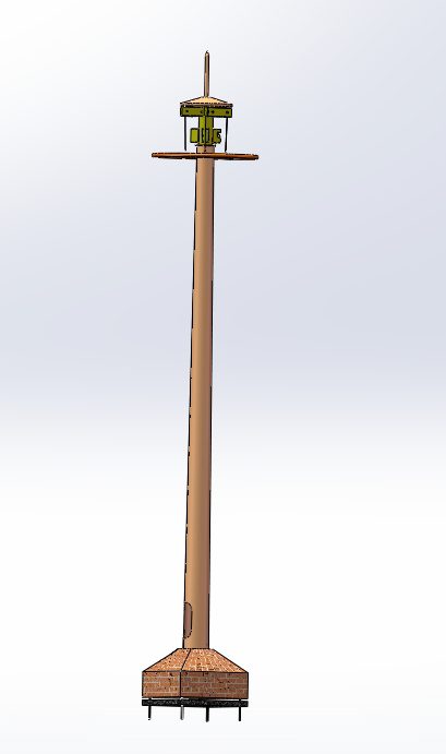 自动高架灯升降卷绳机（Solidworks模型+动画仿真）