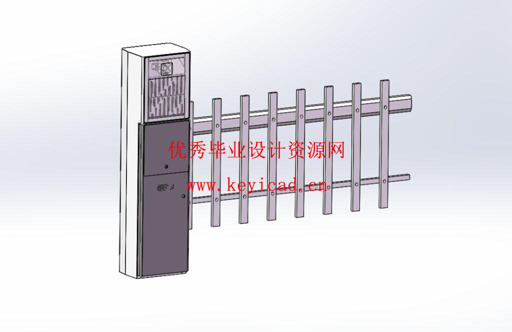 栅栏式道闸机设计(附Solidworks模型、CAD图纸) 栅栏式道闸机设计(附Solidworks模型、CAD图纸)
