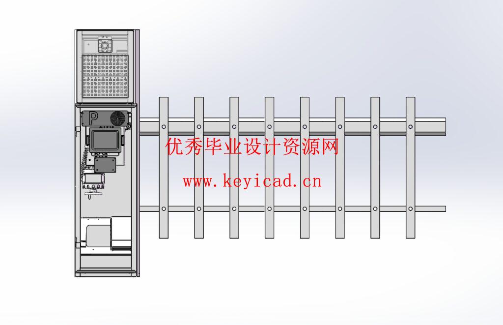 栅栏式道闸机设计(附Solidworks模型、CAD图纸) 栅栏式道闸机设计(附Solidworks模型、CAD图纸)