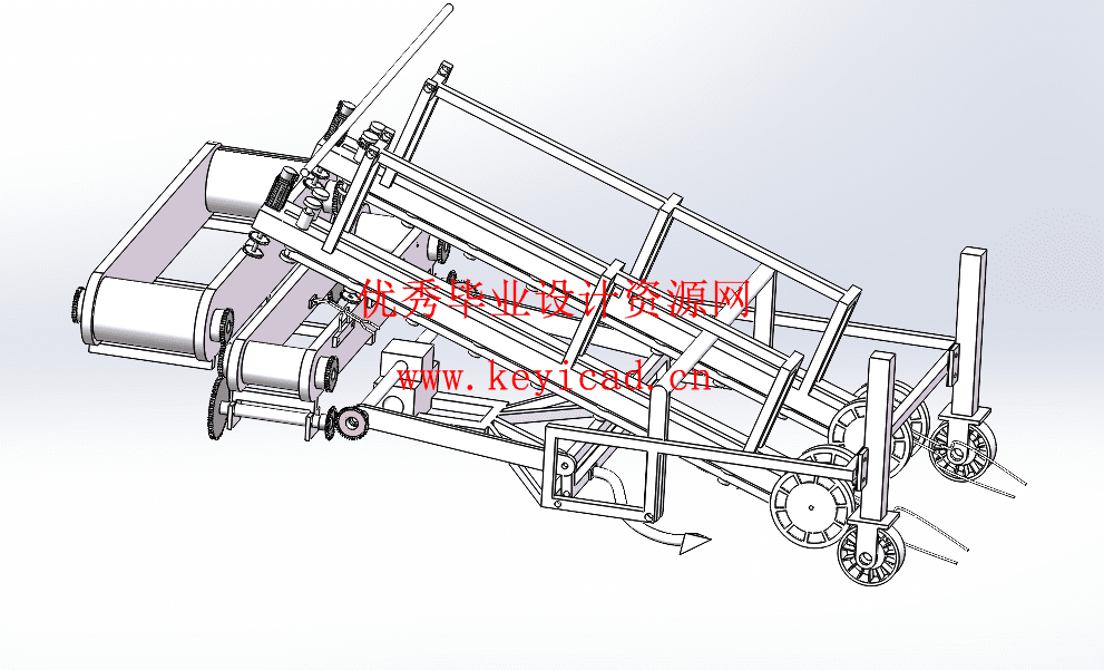 大蒜收获装置设计(附Solidworks模型、CAD图纸) 大蒜收获装置设计(附Solidworks模型、CAD图纸)