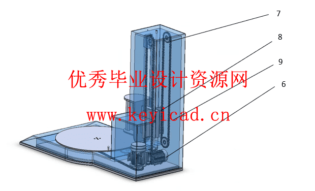 井字转托盘自动缠绕膜打包机设计(附Solidworks模型、CAD图纸) 井字转托盘自动缠绕膜打包机设计(附Solidworks模型、CAD图纸)
