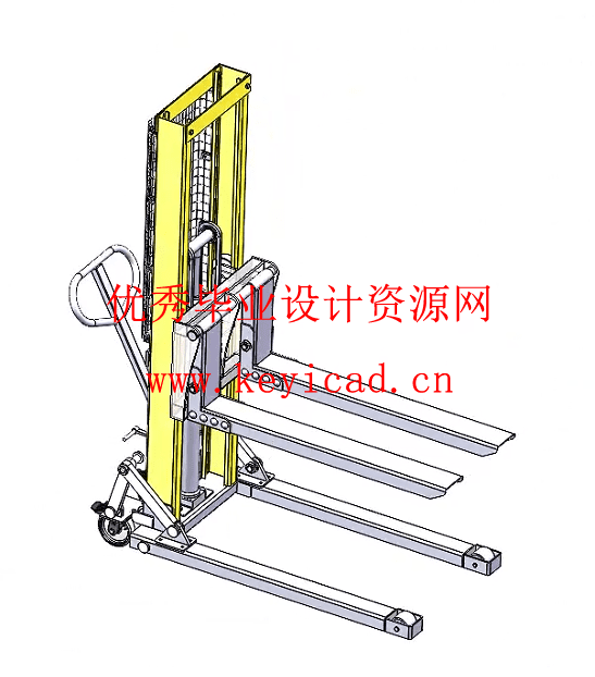 可折叠叉车设计(附开题报告、Solidworks模型、CAD图纸) 可折叠叉车设计(附开题报告、Solidworks模型、CAD图纸)