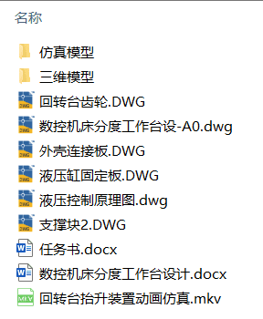 数控机床分度工作台设计(附运动动画仿真、Solidworks模型、CAD图纸) 数控机床分度工作台设计(附运动动画仿真、Solidworks模型、CAD图纸)