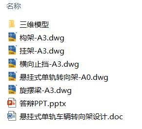 悬挂式单轨车辆转向架设计(附答辩PPT、Solidworks模型、CAD图纸) 悬挂式单轨车辆转向架设计(附答辩PPT、Solidworks模型、CAD图纸)
