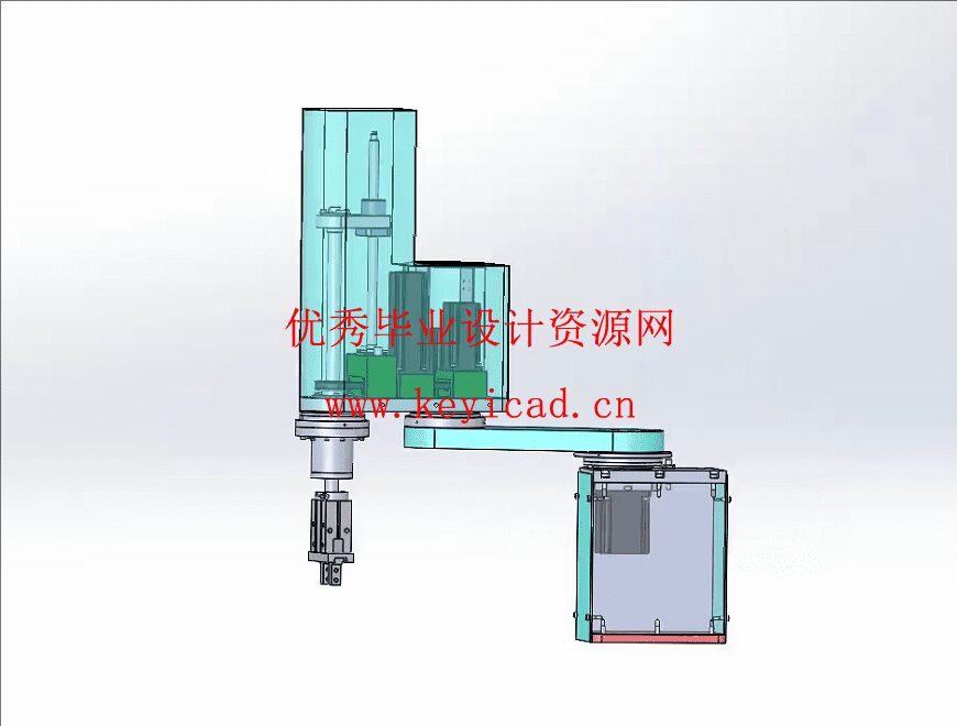 四自由度 scara机器人的结构设计(附Solidworks模型、CAD图纸) 四自由度 scara机器人的结构设计(附Solidworks模型、CAD图纸)