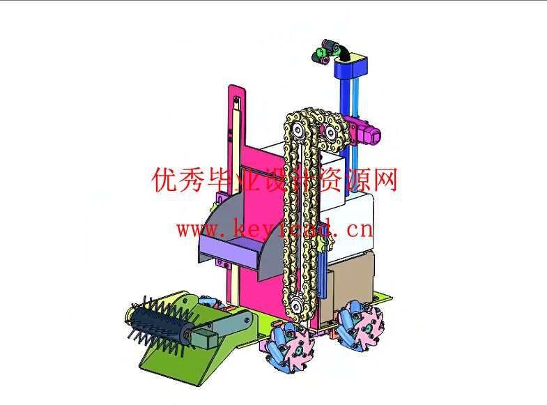 乒乓球发球机及其捡球机系统(附Solidworks模型、CAD图纸) 乒乓球发球机及其捡球机系统(附Solidworks模型、CAD图纸)