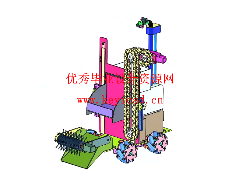乒乓球发球机及其捡球机系统(附Solidworks模型、CAD图纸) 乒乓球发球机及其捡球机系统(附Solidworks模型、CAD图纸)