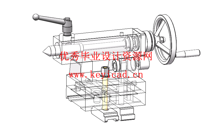 车床尾架结构设计与仿真(附Solidworks模型、CAD图纸) 车床尾架结构设计与仿真(附Solidworks模型、CAD图纸)