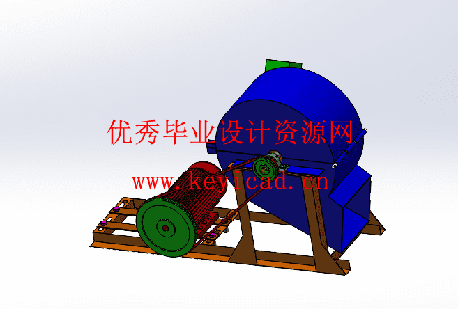 树枝碎切机设计(附Solidworks模型、CAD图纸) 树枝碎切机设计(附Solidworks模型、CAD图纸)