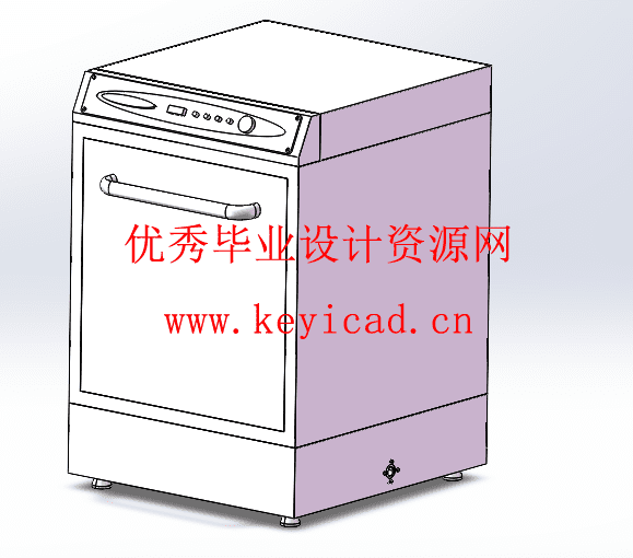 一种多功能家用自动洗碗机设计(附Solidworks模型、CAD图纸) 一种多功能家用自动洗碗机设计(附Solidworks模型、CAD图纸)