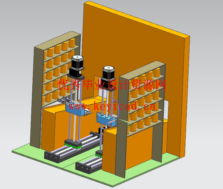 自动取药转运一体机的结构设计(附Solidworks模型、CAD图纸) 自动取药转运一体机的结构设计(附Solidworks模型、CAD图纸)