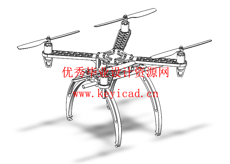 水域救援无人机飞行装置的设计(附Solidworks模型、CAD图纸) 水域救援无人机飞行装置的设计(附Solidworks模型、CAD图纸)