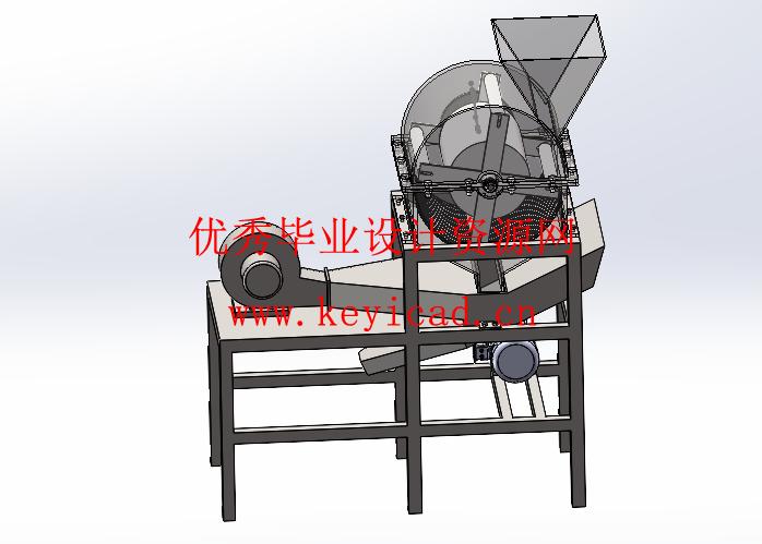 花生脱壳机结构设计(附Solidworks模型、CAD图纸) 花生脱壳机结构设计(附Solidworks模型、CAD图纸)