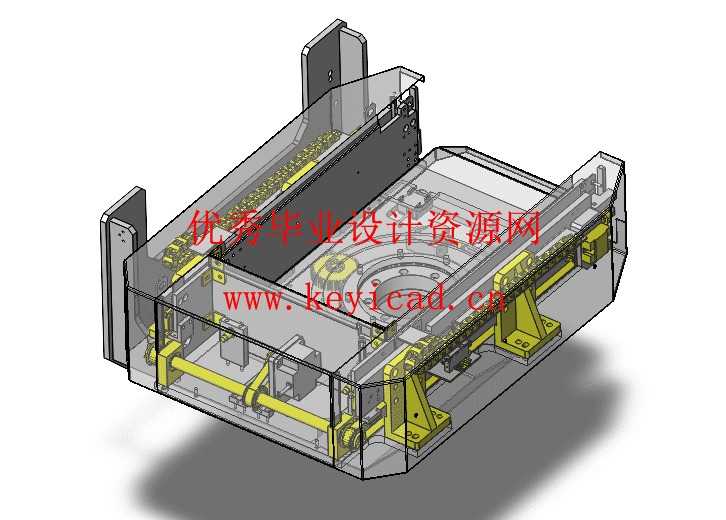 立体仓库式AGV小车旋转移载单元结构设计(附Solidworks模型、CAD图纸) 立体仓库式AGV小车旋转移载单元结构设计(附Solidworks模型、CAD图纸)