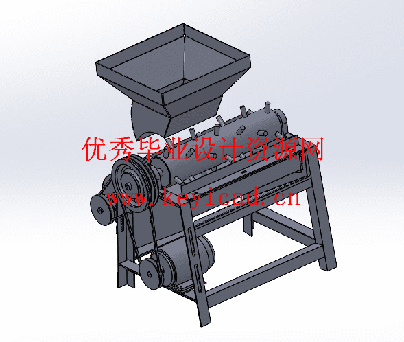 玉米脱粒机设计(附外文翻译、Solidworks模型、CAD图纸) 玉米脱粒机设计(附外文翻译、Solidworks模型、CAD图纸)