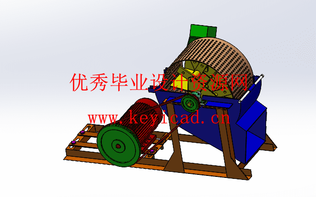 树枝碎切机设计(附Solidworks模型、CAD图纸) 树枝碎切机设计(附Solidworks模型、CAD图纸)