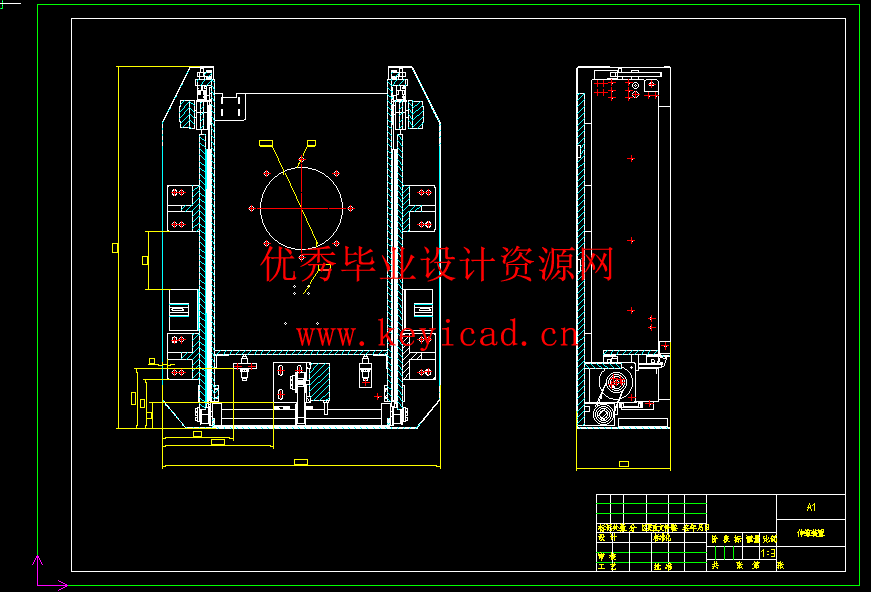 立体仓库式AGV小车旋转移载单元结构设计(附Solidworks模型、CAD图纸) 立体仓库式AGV小车旋转移载单元结构设计(附Solidworks模型、CAD图纸)