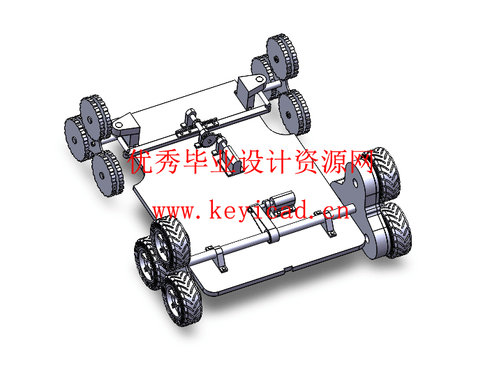 轮式自走型振动采摘机行走系统设计(附Solidworks模型、CAD图纸) 轮式自走型振动采摘机行走系统设计(附Solidworks模型、CAD图纸)