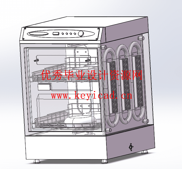 一种多功能家用自动洗碗机设计(附Solidworks模型、CAD图纸) 一种多功能家用自动洗碗机设计(附Solidworks模型、CAD图纸)