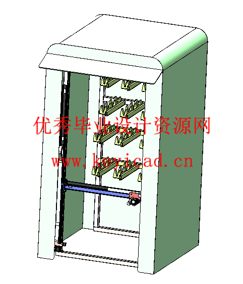 自行车停车库设计(附Solidworks模型、CAD图纸) 自行车停车库设计(附Solidworks模型、CAD图纸)