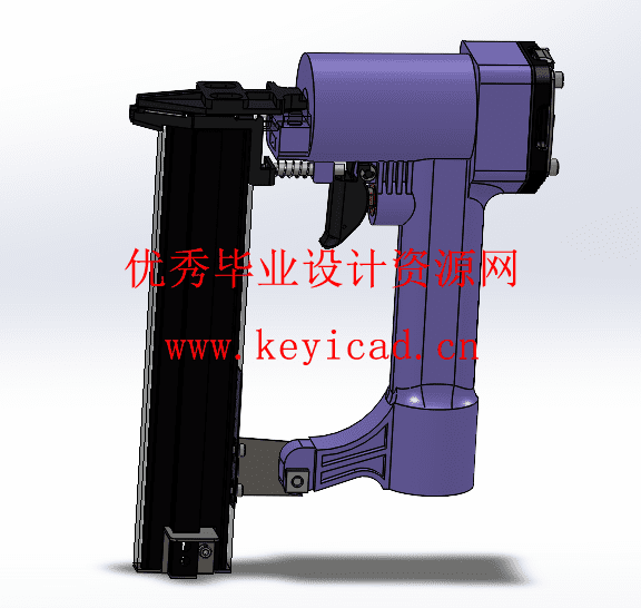 三级增压无内能射钉枪设计(附开题报告、Solidworks模型、CAD图纸) 三级增压无内能射钉枪设计(附开题报告、Solidworks模型、CAD图纸)