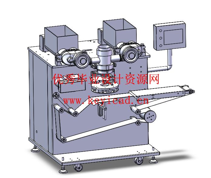 烧饼自动生产机三维设计及模拟仿真设计(附Solidworks模型、CAD图纸) 烧饼自动生产机三维设计及模拟仿真设计(附Solidworks模型、CAD图纸)