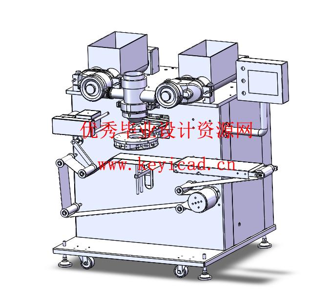 烧饼自动生产机三维设计及模拟仿真设计(附Solidworks模型、CAD图纸) 烧饼自动生产机三维设计及模拟仿真设计(附Solidworks模型、CAD图纸)