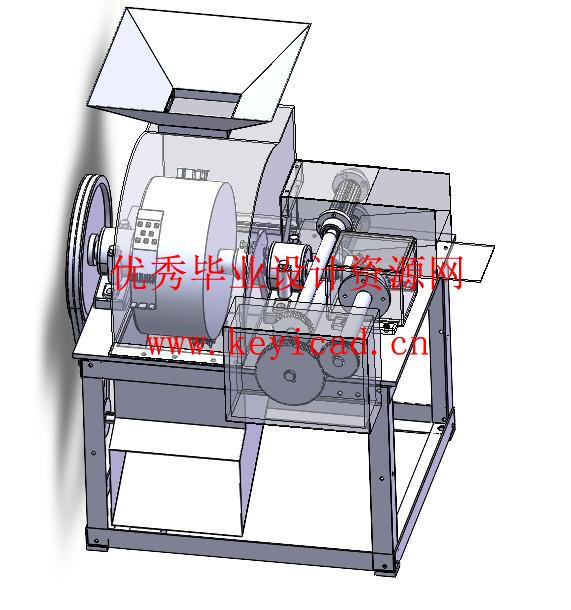 青饲料破碎机设计(附Solidworks模型、CAD图纸) 青饲料破碎机设计(附Solidworks模型、CAD图纸)