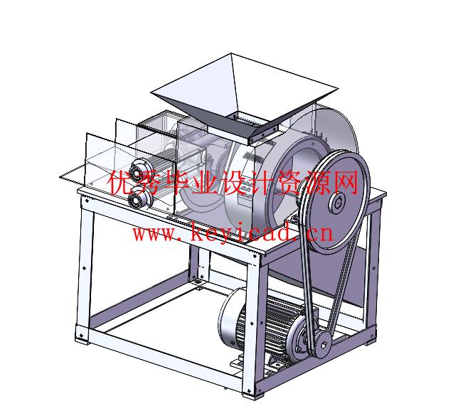 青饲料破碎机设计(附Solidworks模型、CAD图纸) 青饲料破碎机设计(附Solidworks模型、CAD图纸)