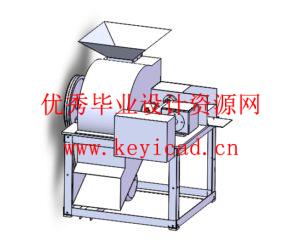 青饲料破碎机设计(附Solidworks模型、CAD图纸) 青饲料破碎机设计(附Solidworks模型、CAD图纸)