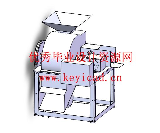 青饲料破碎机设计(附Solidworks模型、CAD图纸) 青饲料破碎机设计(附Solidworks模型、CAD图纸)