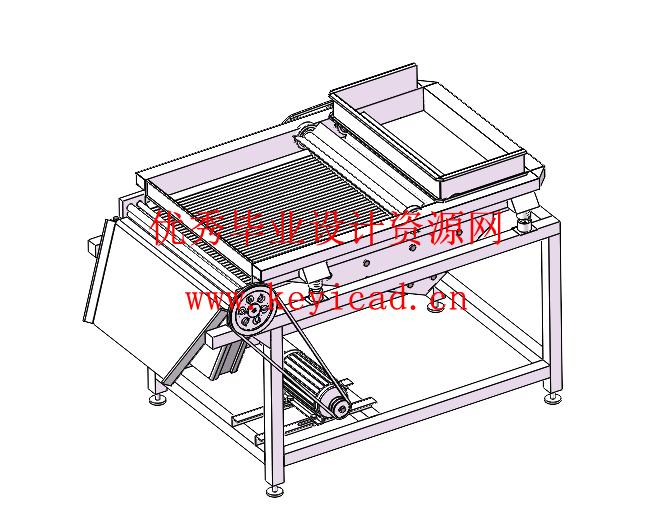 毛豆去皮机结构设计(附Solidworks模型、CAD图纸) 毛豆去皮机结构设计(附Solidworks模型、CAD图纸)