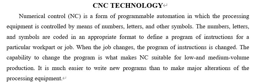 CNC技术发展
