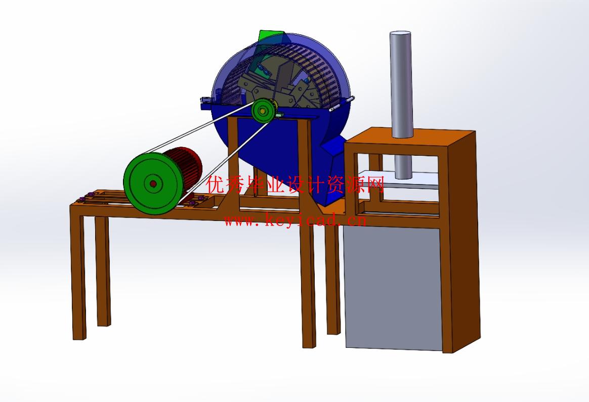 杂草粉碎压实一体机设计(附仿真动画、Solidworks模型、CAD图纸) 杂草粉碎压实一体机设计(附仿真动画、Solidworks模型、CAD图纸)