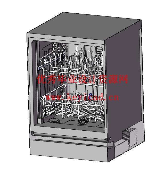 家用洗碗机结构设计(附Solidworks模型、CAD图纸) 家用洗碗机结构设计(附Solidworks模型、CAD图纸)