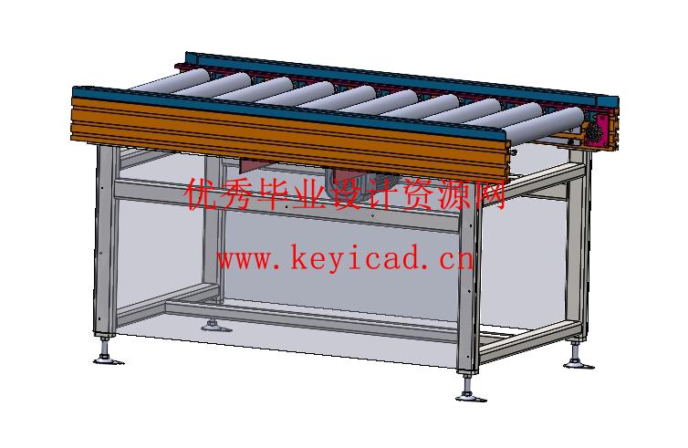 滚筒式输送设备的设计(附Solidworks模型、CAD图纸) 滚筒式输送设备的设计(附Solidworks模型、CAD图纸)