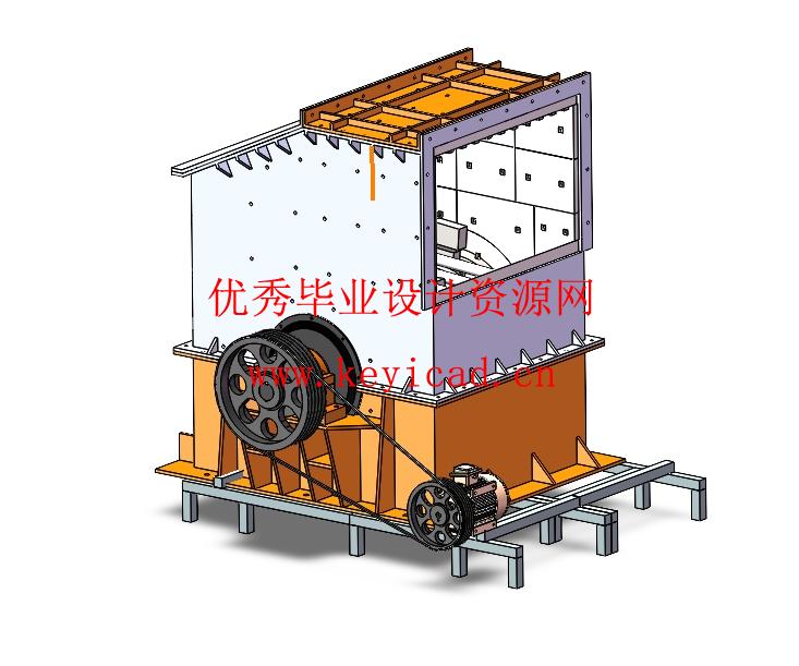 1600x1600单段锤式破碎机结构优化设计(附Solidworks模型、CAD图纸) 1600x1600单段锤式破碎机结构优化设计(附Solidworks模型、CAD图纸)