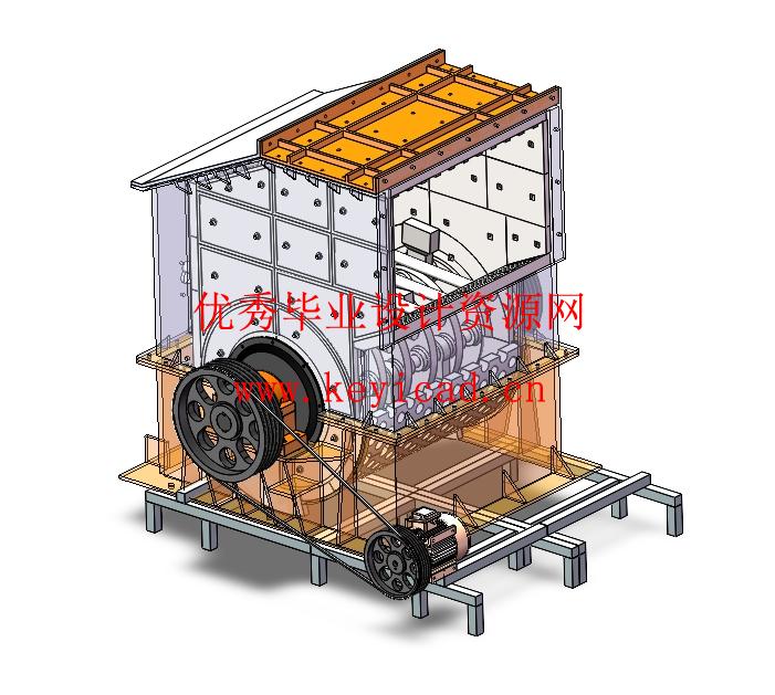 1600x1600单段锤式破碎机结构优化设计(附Solidworks模型、CAD图纸) 1600x1600单段锤式破碎机结构优化设计(附Solidworks模型、CAD图纸)