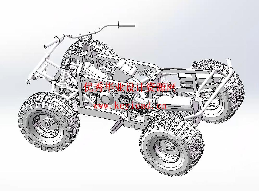 公牛越野车的车架改造及分析(附开题报告、Solidworks模型、CAD图纸) 公牛越野车的车架改造及分析(附开题报告、Solidworks模型、CAD图纸)