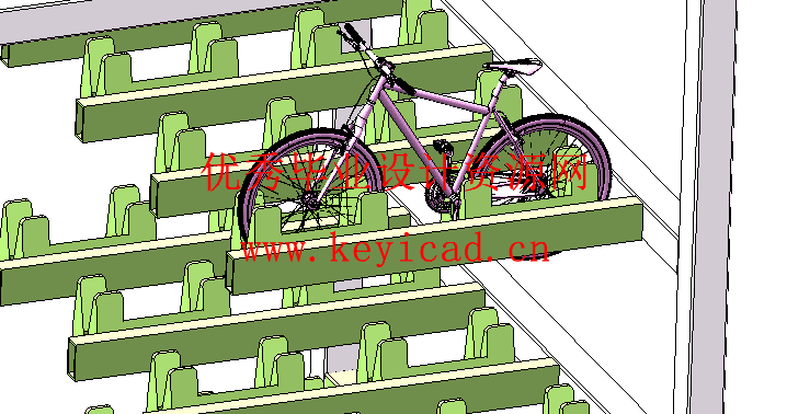 自行车停车库设计(附Solidworks模型、CAD图纸) 自行车停车库设计(附Solidworks模型、CAD图纸)