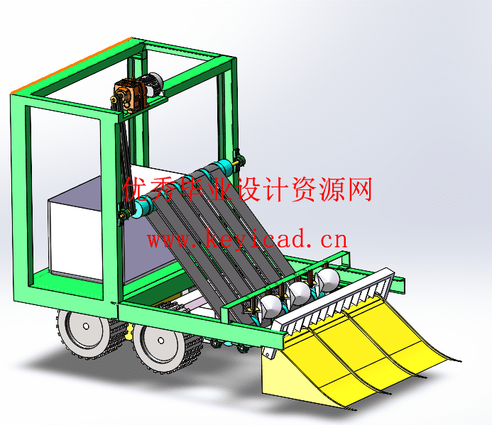 水稻起苗机苗盘分离机(附ANSYS仿真、Solidworks模型、CAD图纸) 水稻起苗机苗盘分离机(附ANSYS仿真、Solidworks模型、CAD图纸)