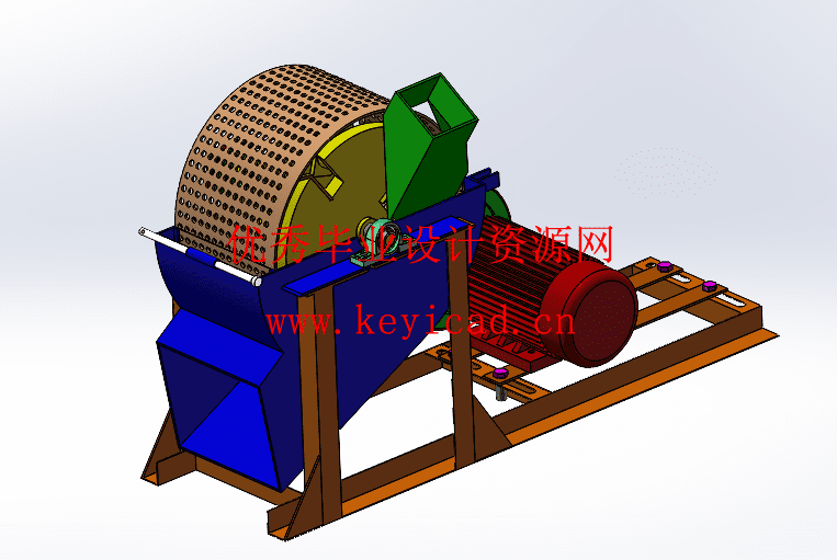 树枝碎切机设计(附Solidworks模型、CAD图纸) 树枝碎切机设计(附Solidworks模型、CAD图纸)