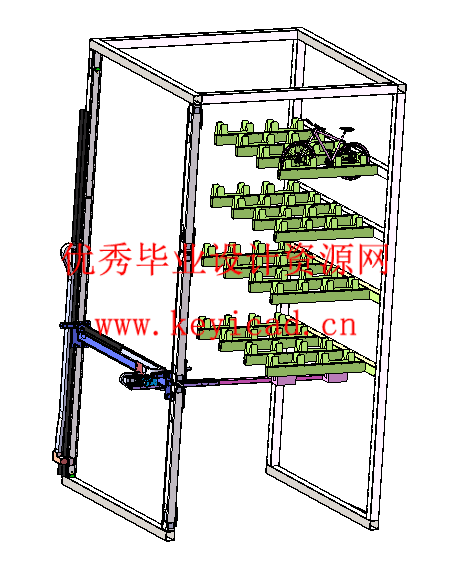 自行车停车库设计(附Solidworks模型、CAD图纸) 自行车停车库设计(附Solidworks模型、CAD图纸)