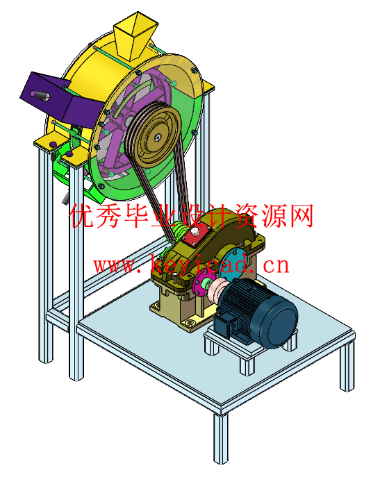 小型核桃去壳机设计(附Solidworks模型、CAD图纸) 小型核桃去壳机设计(附Solidworks模型、CAD图纸)