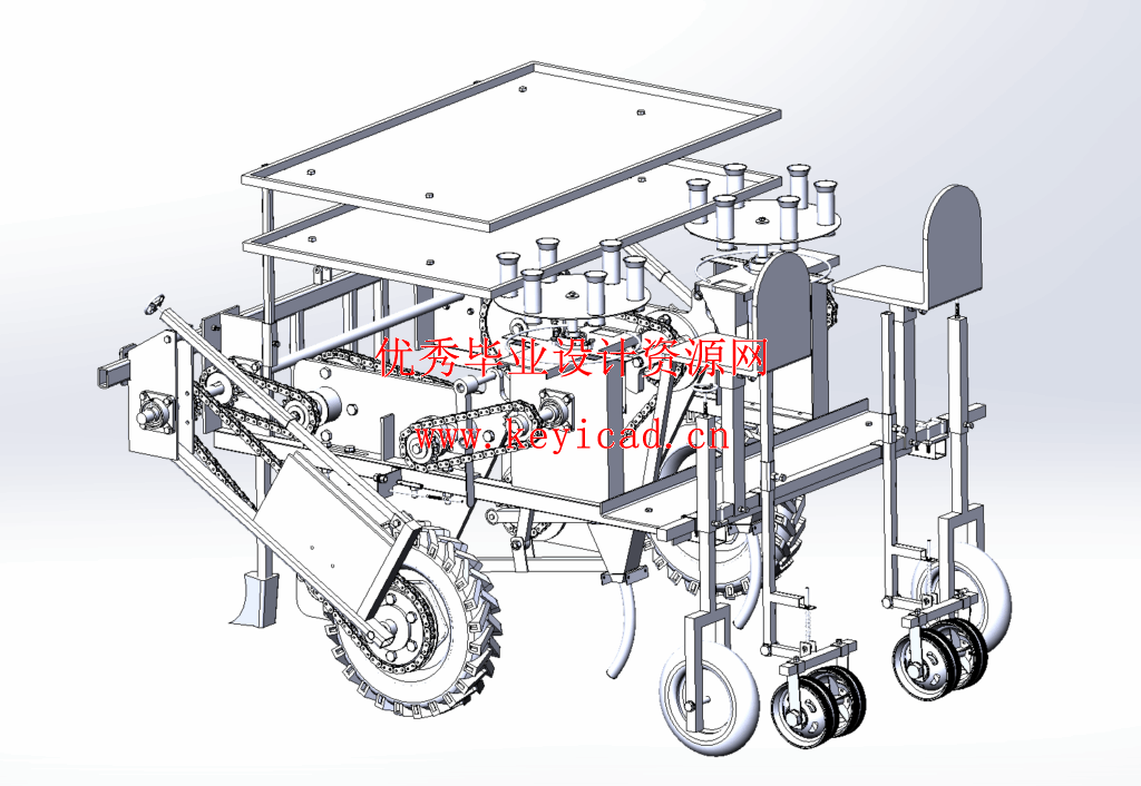 ZS-2型导苗管式蔬菜钵苗移栽机的设计(附SolidWorks模型) ZS-2型导苗管式蔬菜钵苗移栽机的设计(附SolidWorks模型)