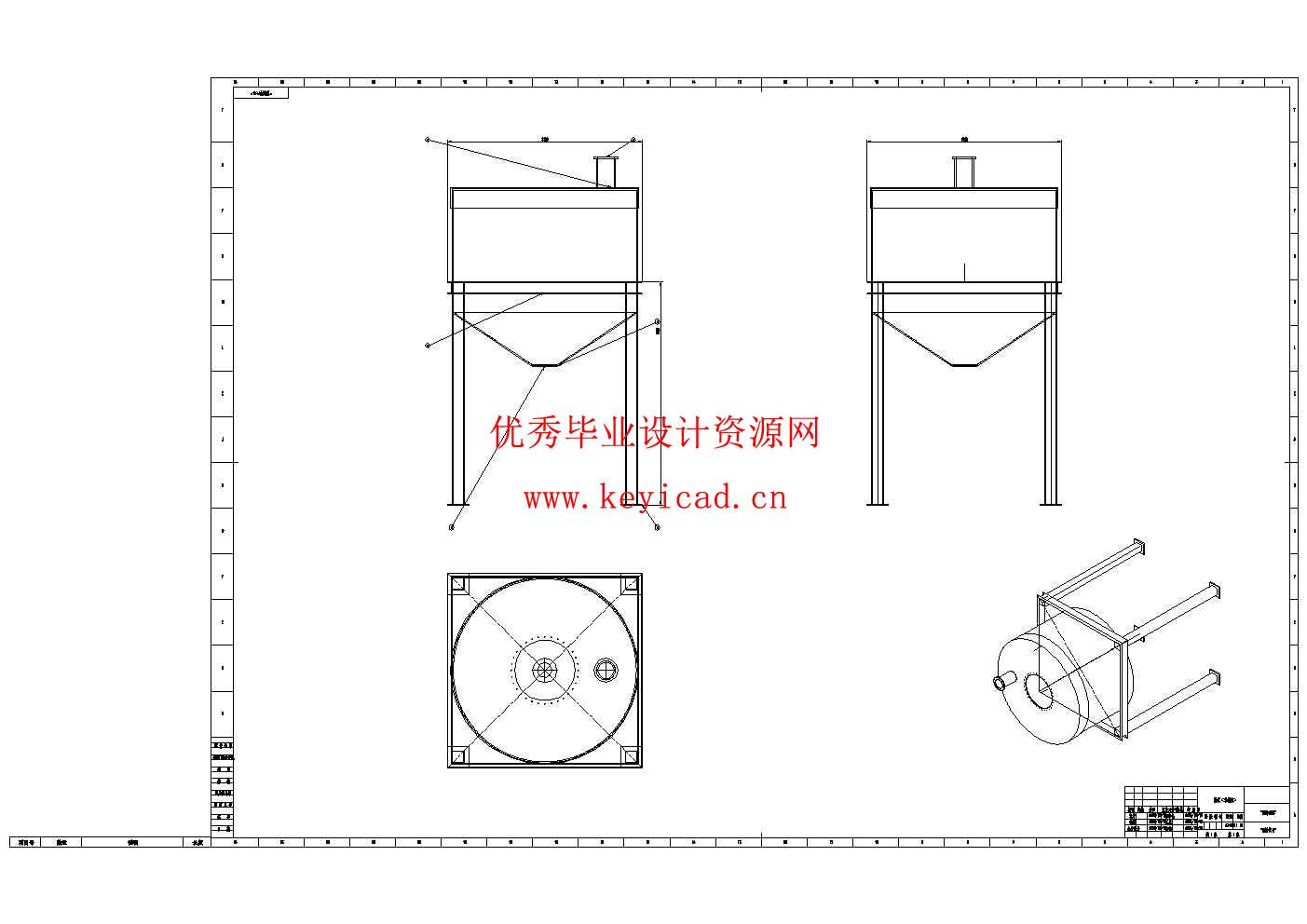 正压粉体输送设备的结构设计(附SolidWorks模型、CAD图纸) 正压粉体输送设备的结构设计(附SolidWorks模型、CAD图纸)