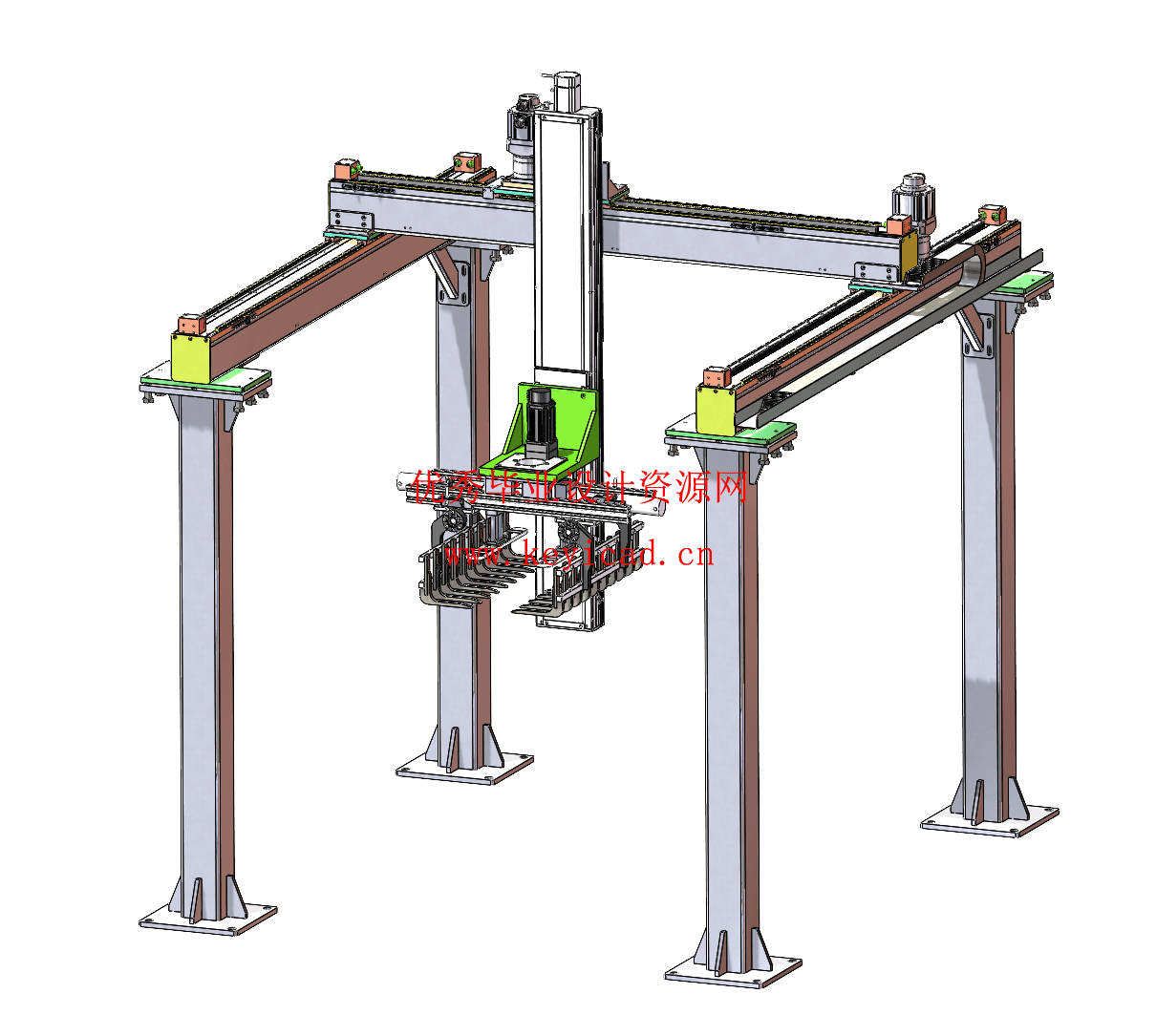 基于物料转移的直角坐标机器人结构设计(附SolidWorks模型、CAD图纸) 基于物料转移的直角坐标机器人结构设计(附SolidWorks模型、CAD图纸)