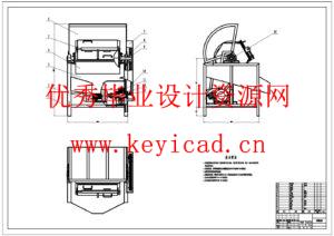 滚筒式抛光机结构设计(附SolidWorks模型、CAD图纸) 滚筒式抛光机结构设计(附SolidWorks模型、CAD图纸)