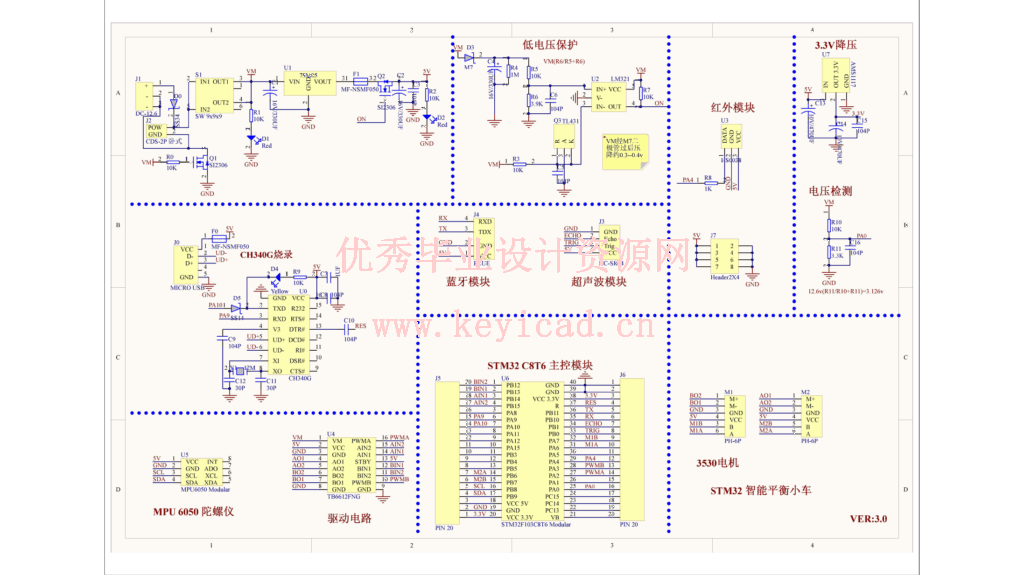 基于STM32两轮自平衡机器人设计(附Proteus仿真、电路图) 基于STM32两轮自平衡机器人设计(附Proteus仿真、电路图)