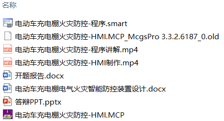 电动车充电棚电气火灾智能防控装置设计(附PLC程序、组态程序、答辩PPT) 电动车充电棚电气火灾智能防控装置设计(附PLC程序、组态程序、答辩PPT)